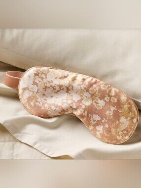 Casaluna Satin Sleep Mask Watercolor Patten Design